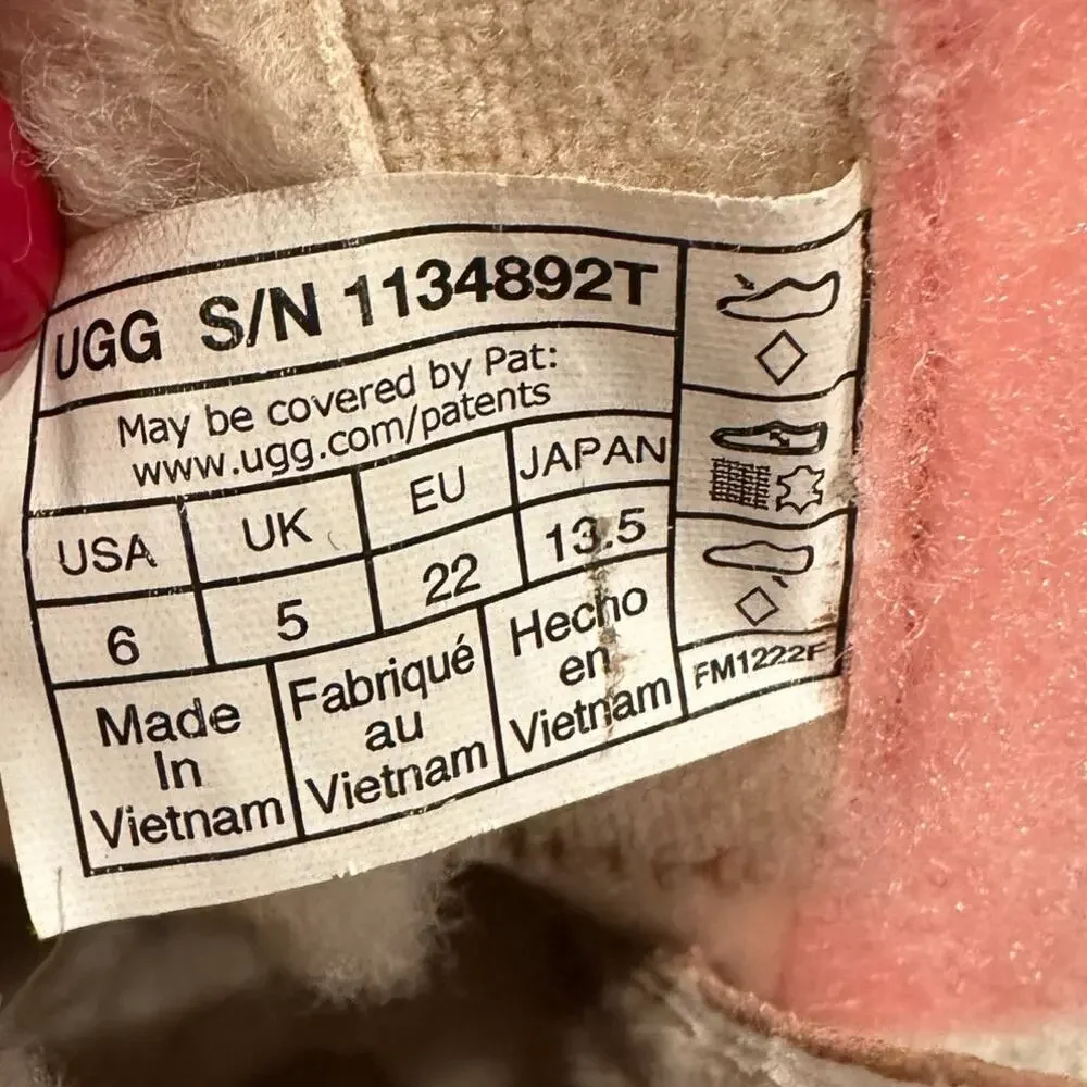 UGG Toddler Boots Keelan Glitter Shoes sz 6 UGG Glitter Boots